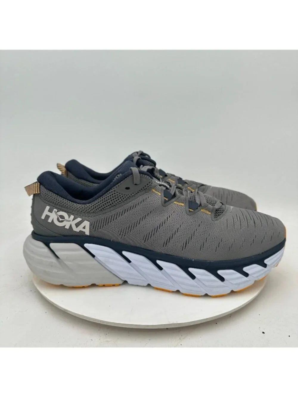 Hoka One One Gaviota 3 Men Size 12.5D 1113520 CGOB Charcoal Gray Ombre Blue Shoe